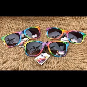 (3 Pairs) Rainbow Gay Pride LGBT Party Sunglasses